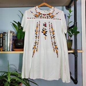 Umgee white Spanish embroidery dress